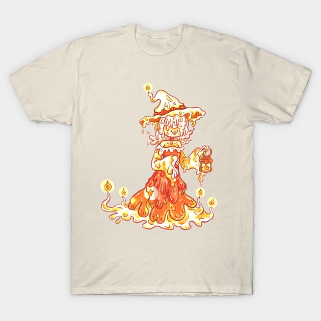 Candle Witch T-Shirt by LittleGreenHat